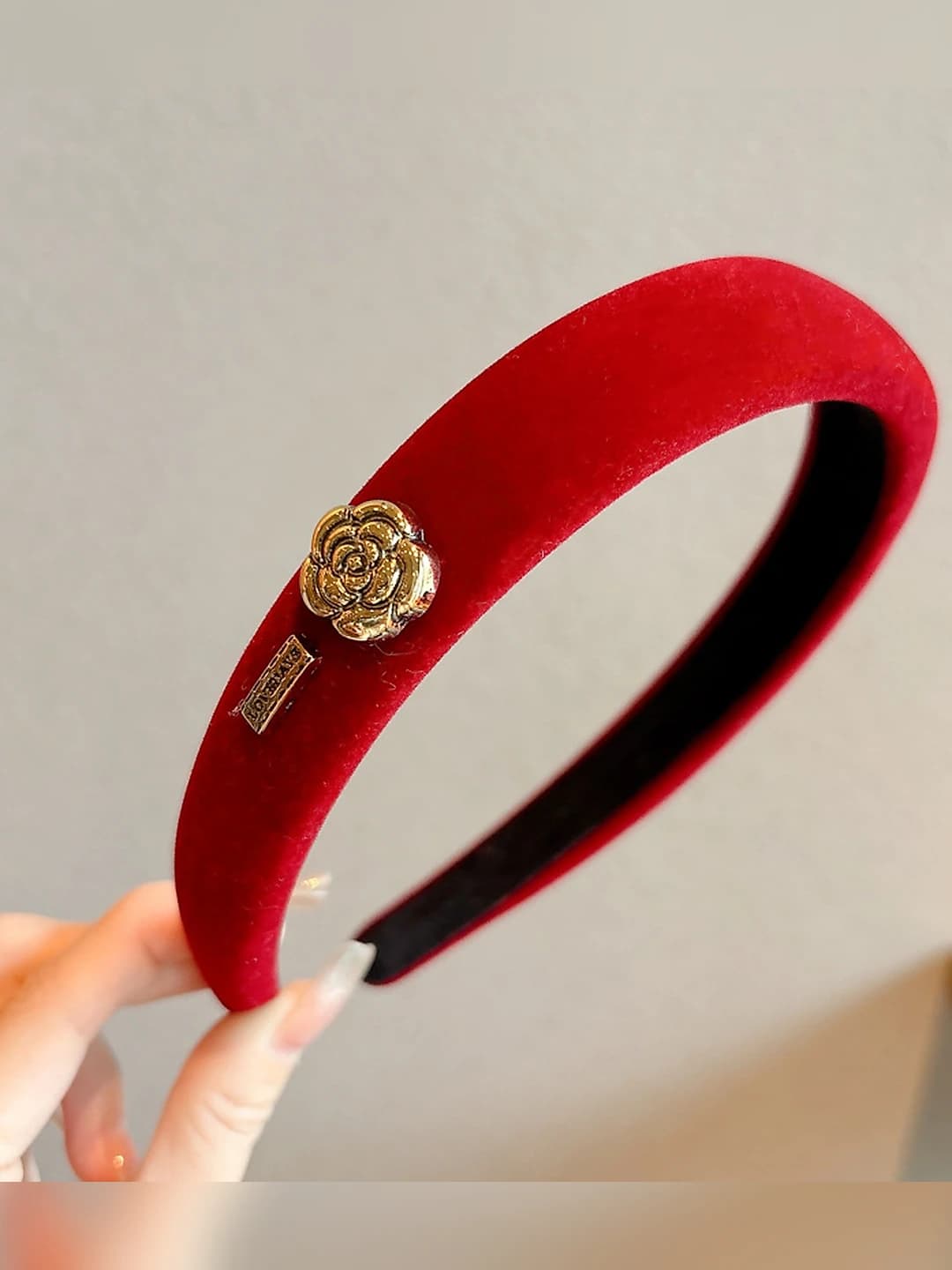 Metal flower headband