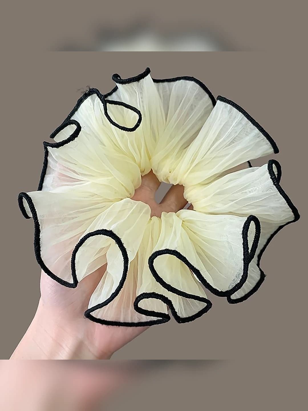 1# Мятая резинка Молочный ~15cm