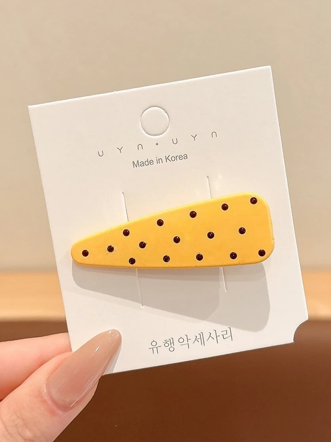 1# Sariq nuqali soch qisqichi ~5.7cm