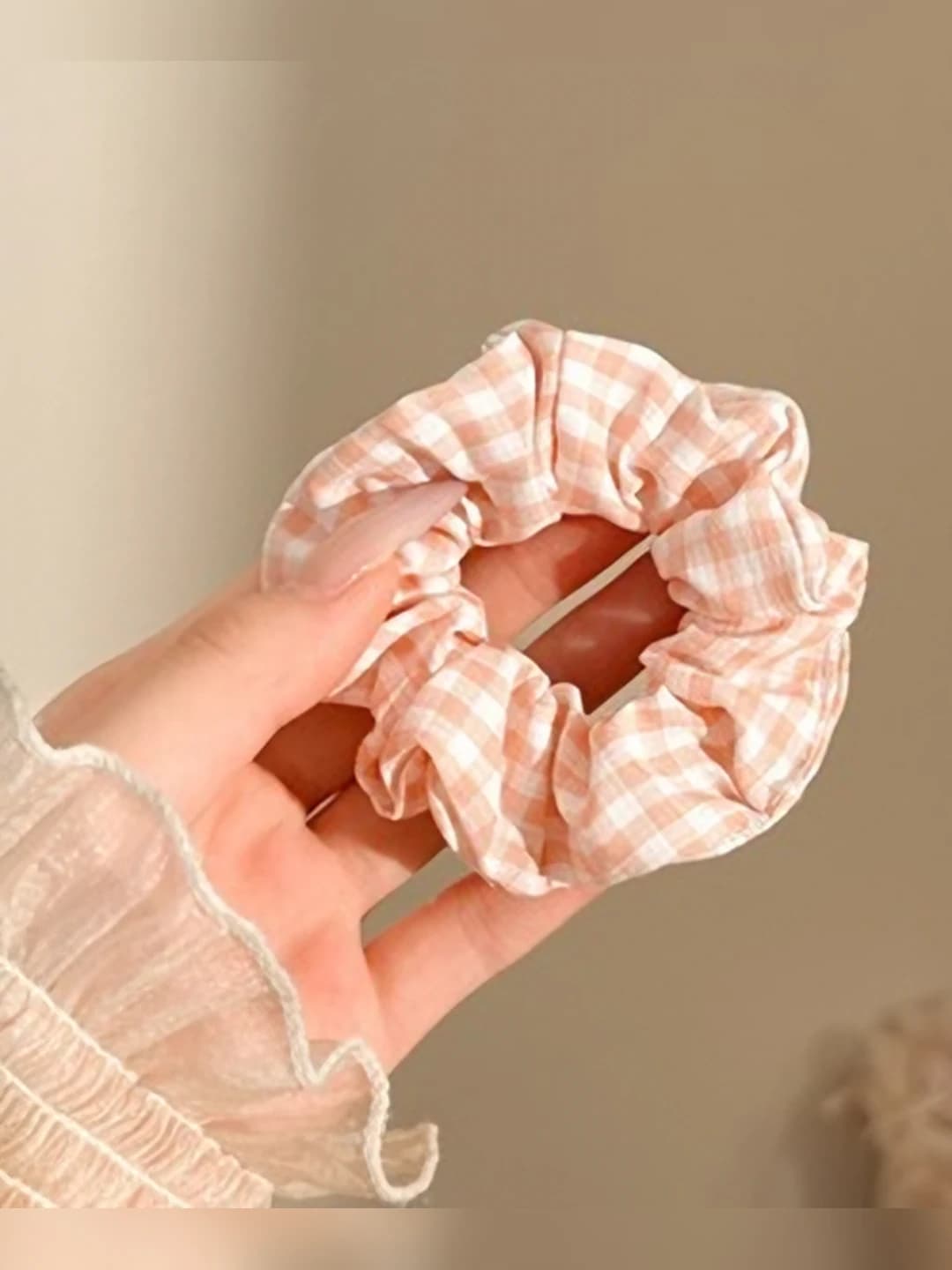 8# Snow pink - small plaid