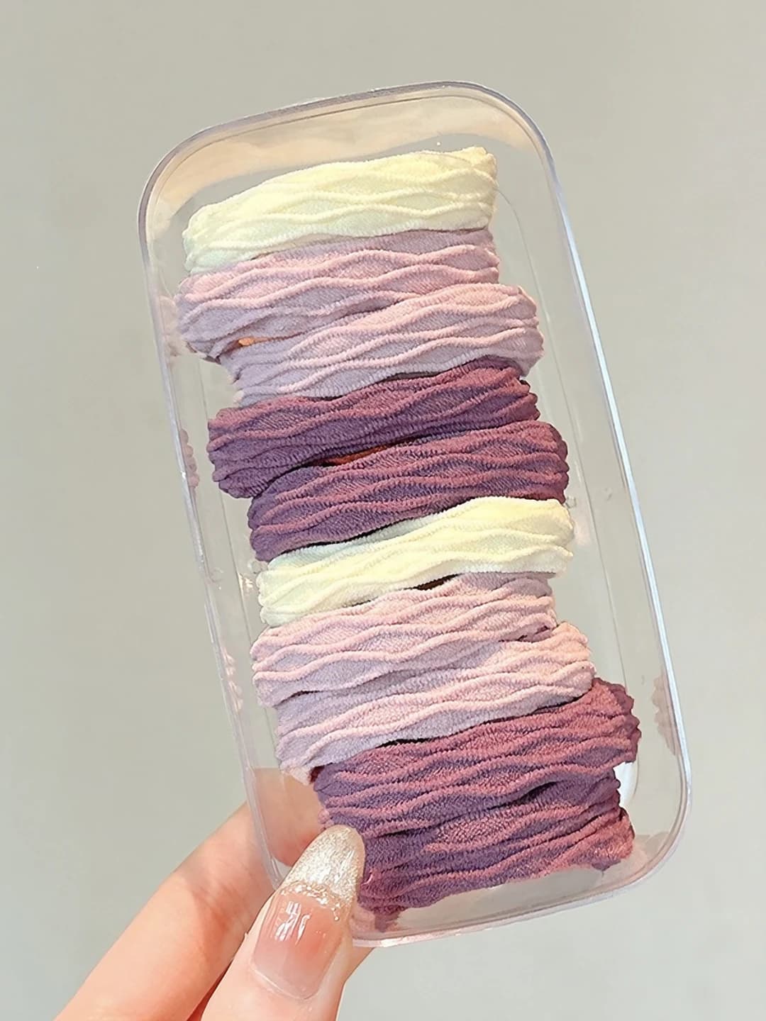 Taro purple - patterned, 10 pcs, oval, ~5 cm
