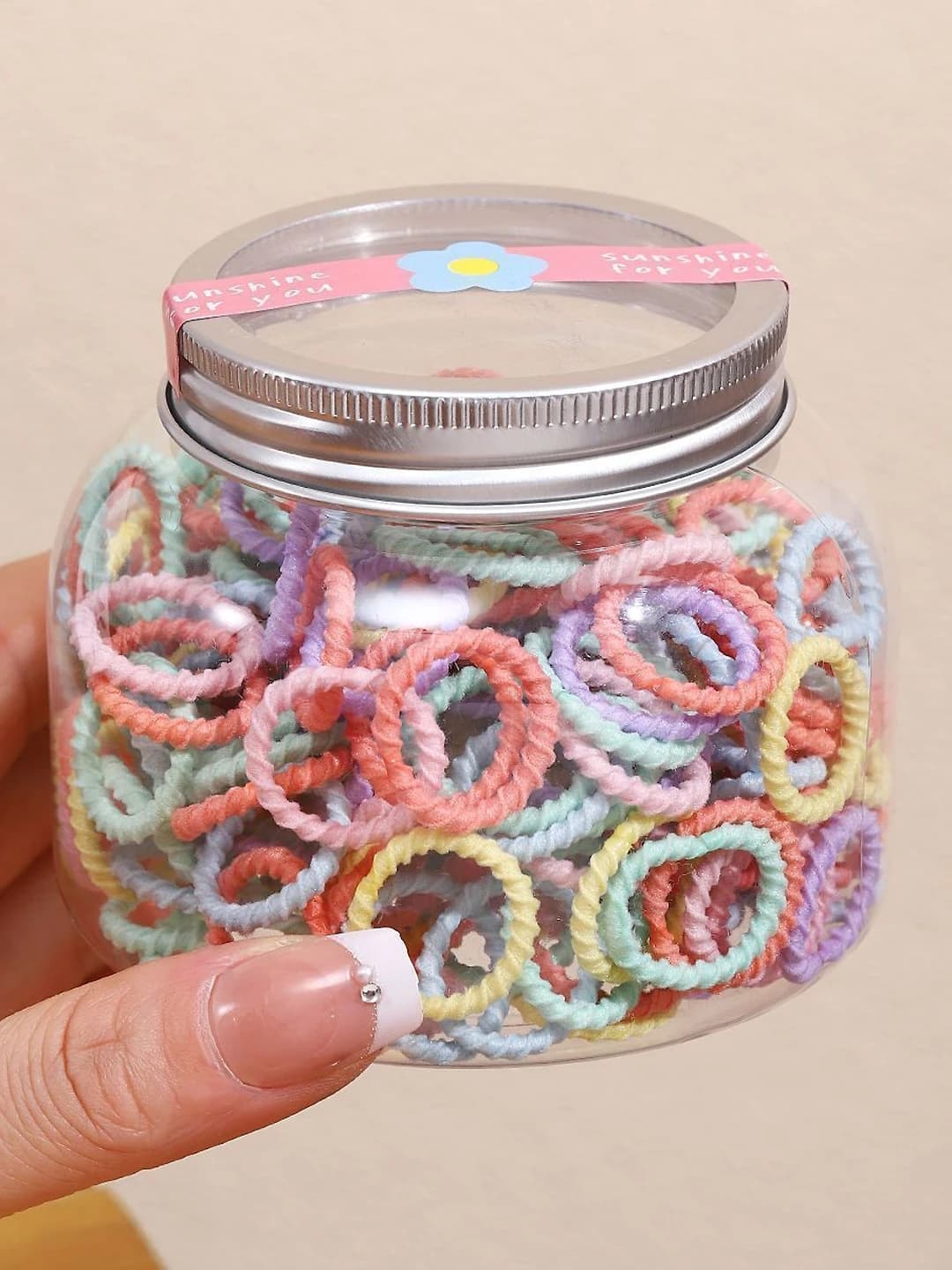 10# Pastel ribbed 300 pcs ~2 cm