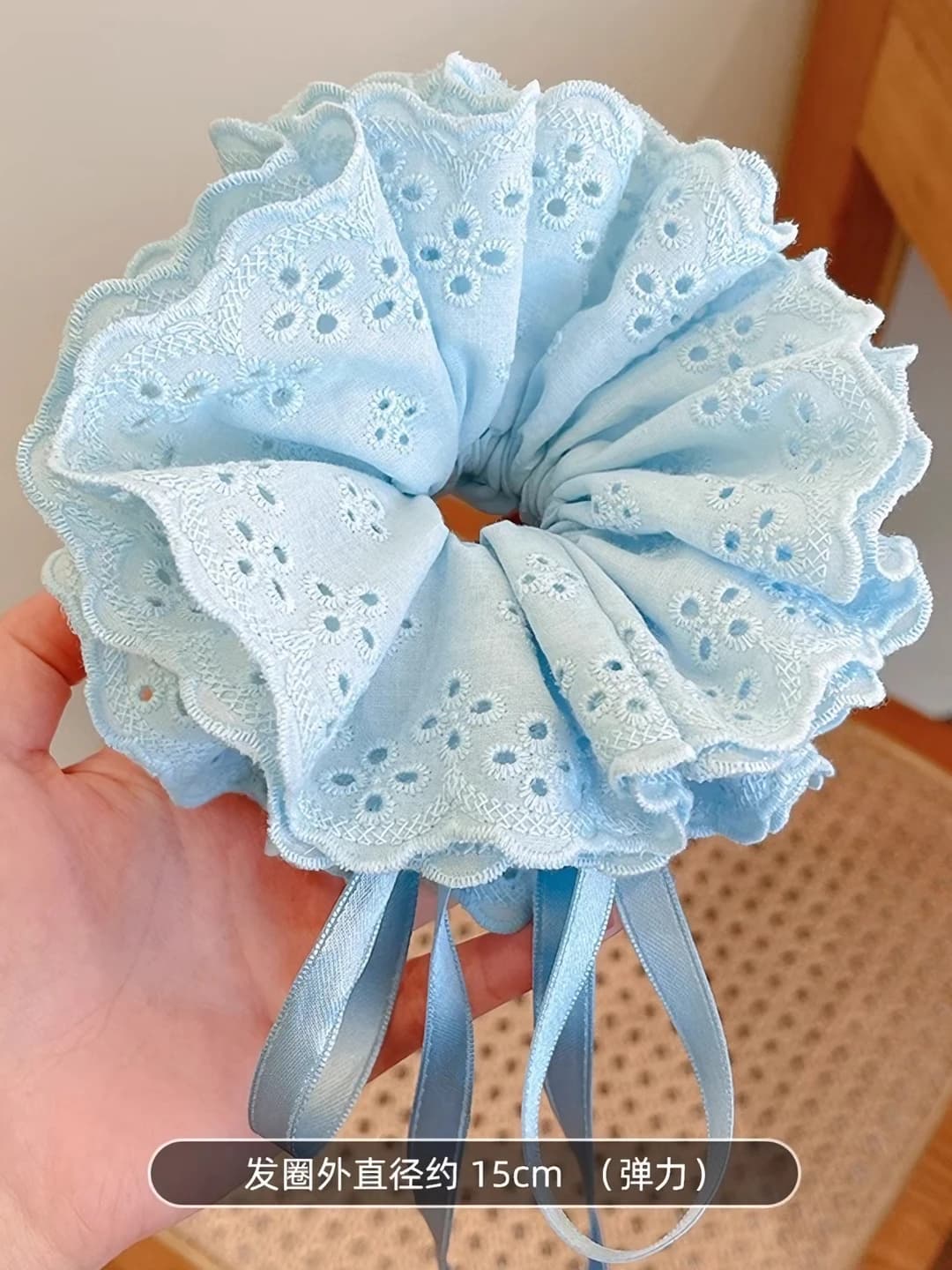 4# Blue drawstring - 30*14cm