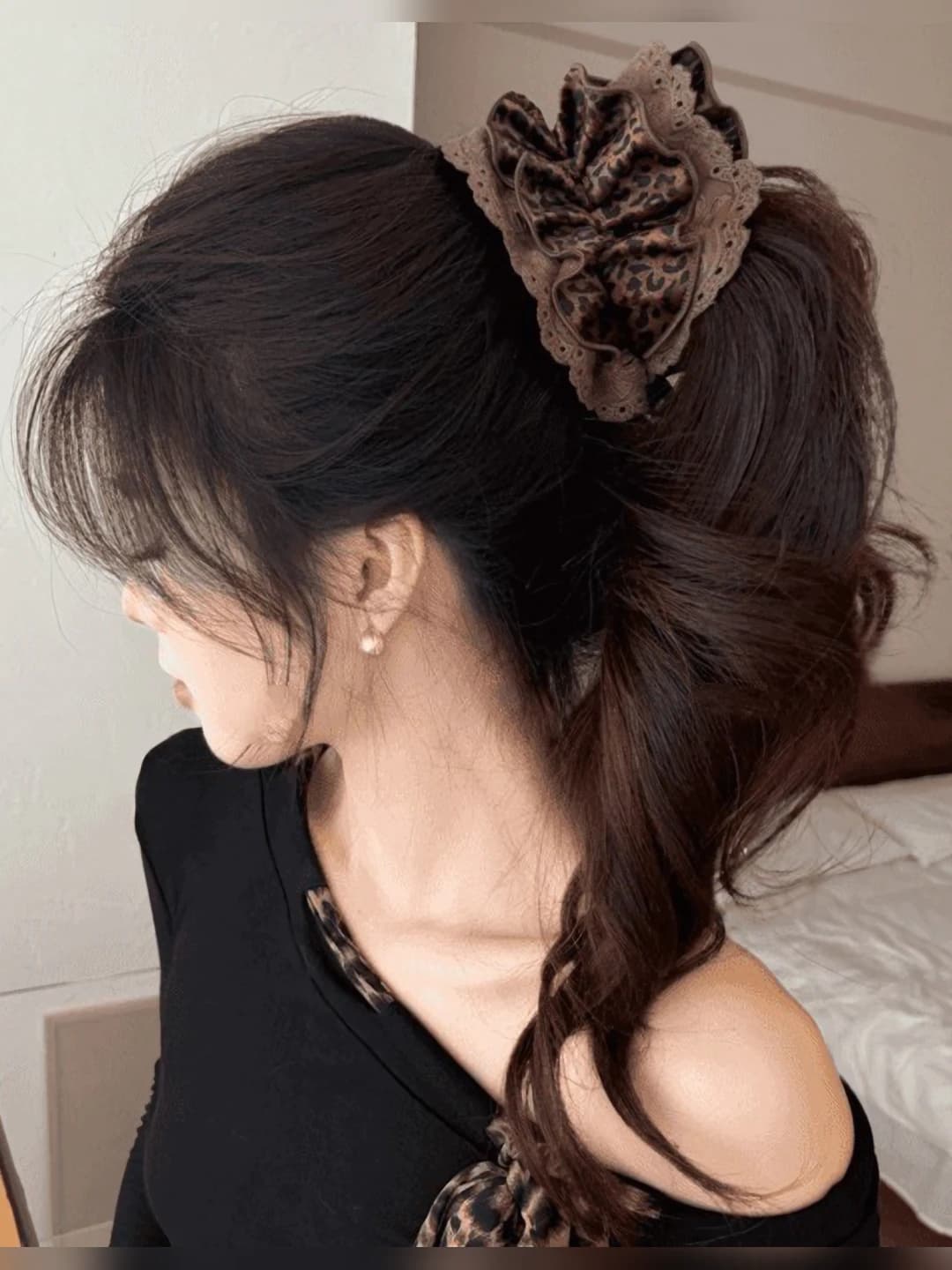 1# To'q kofe leopard - asosiy qisqichi taxminan 10 sm