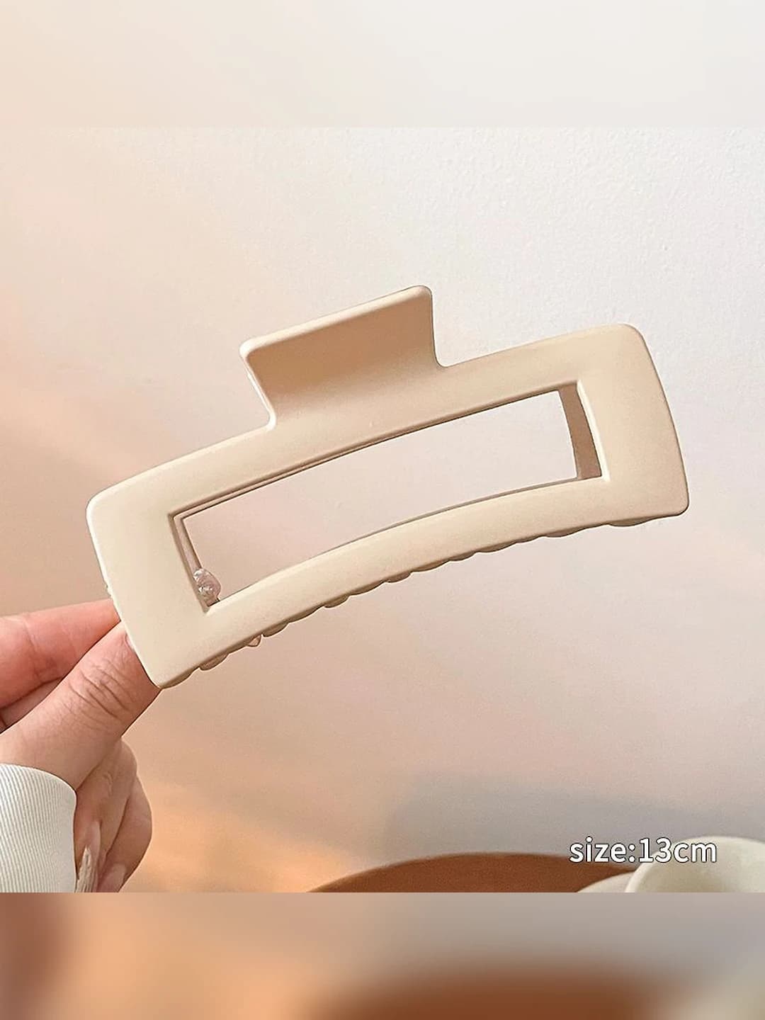Светло-розовый большой зажим 12.5cm