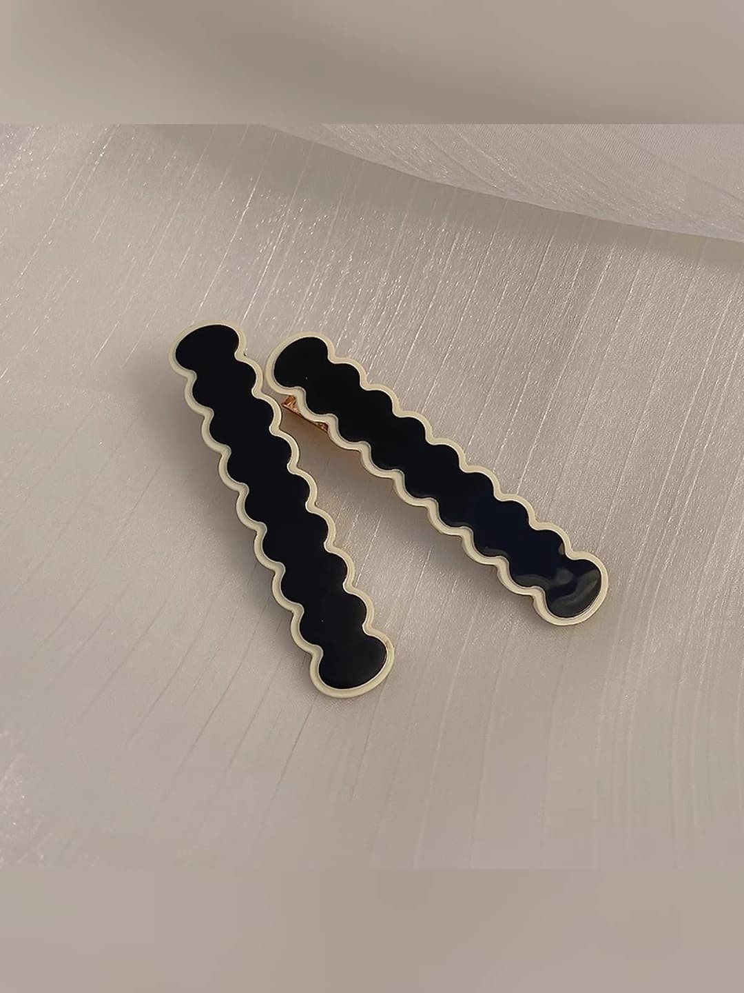 Long wave black, 2 pcs