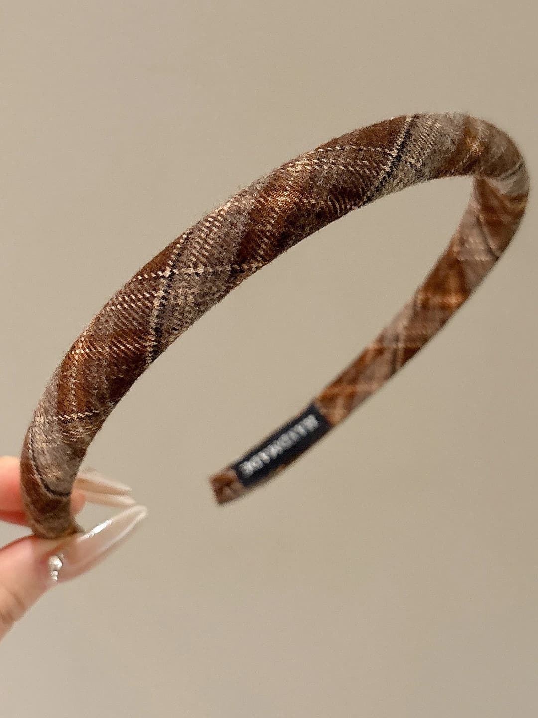 Coffee plaid - 2 cm