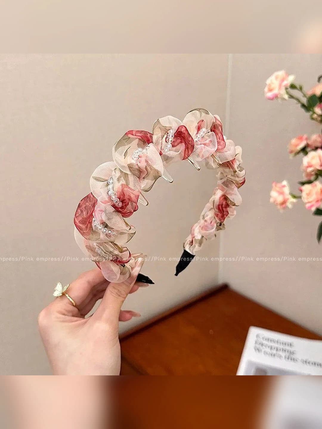 1# Apricot-pink tulle