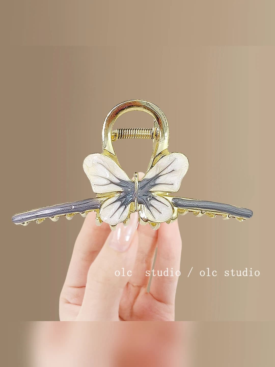4# Grey alloy drop clip ~10.5 cm