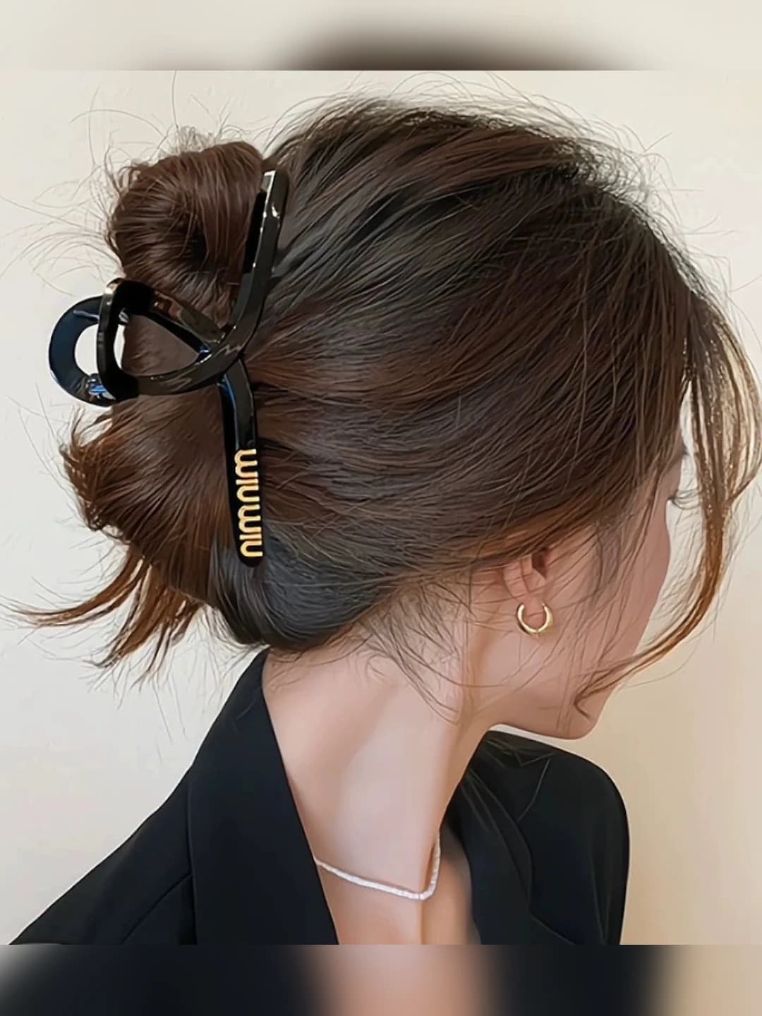 7# Глянцевый чёрный мин - ок. 13cm