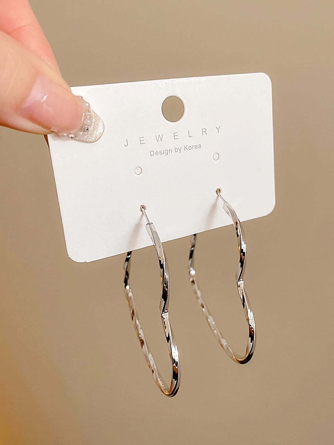 Heart shaped earring