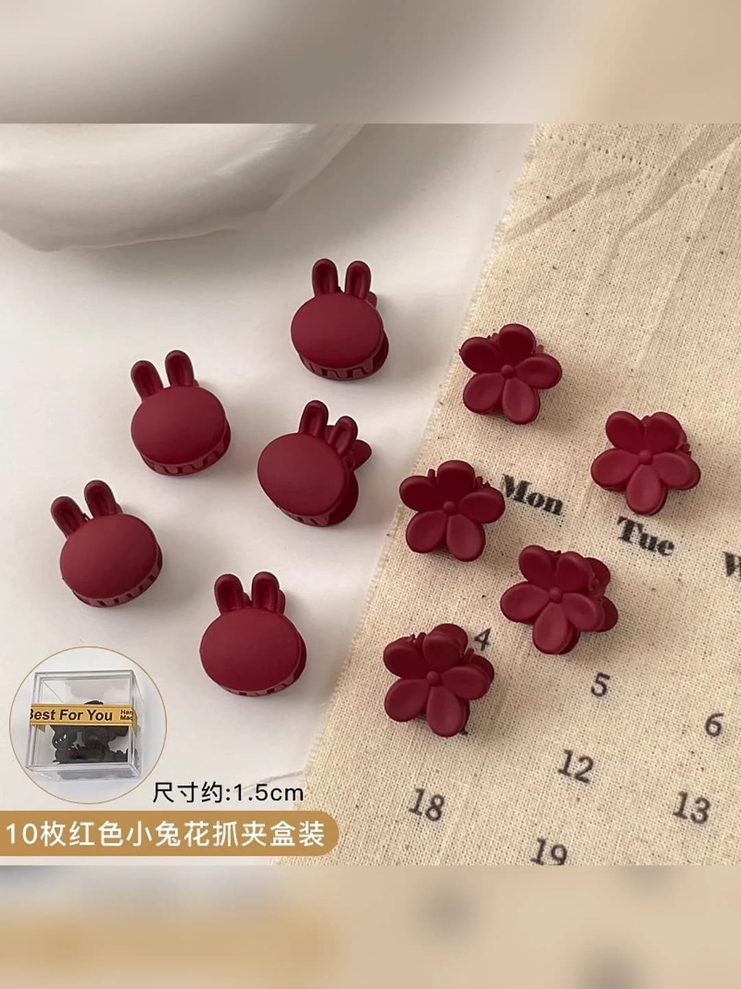 Red rabbit flowers 10 pcs