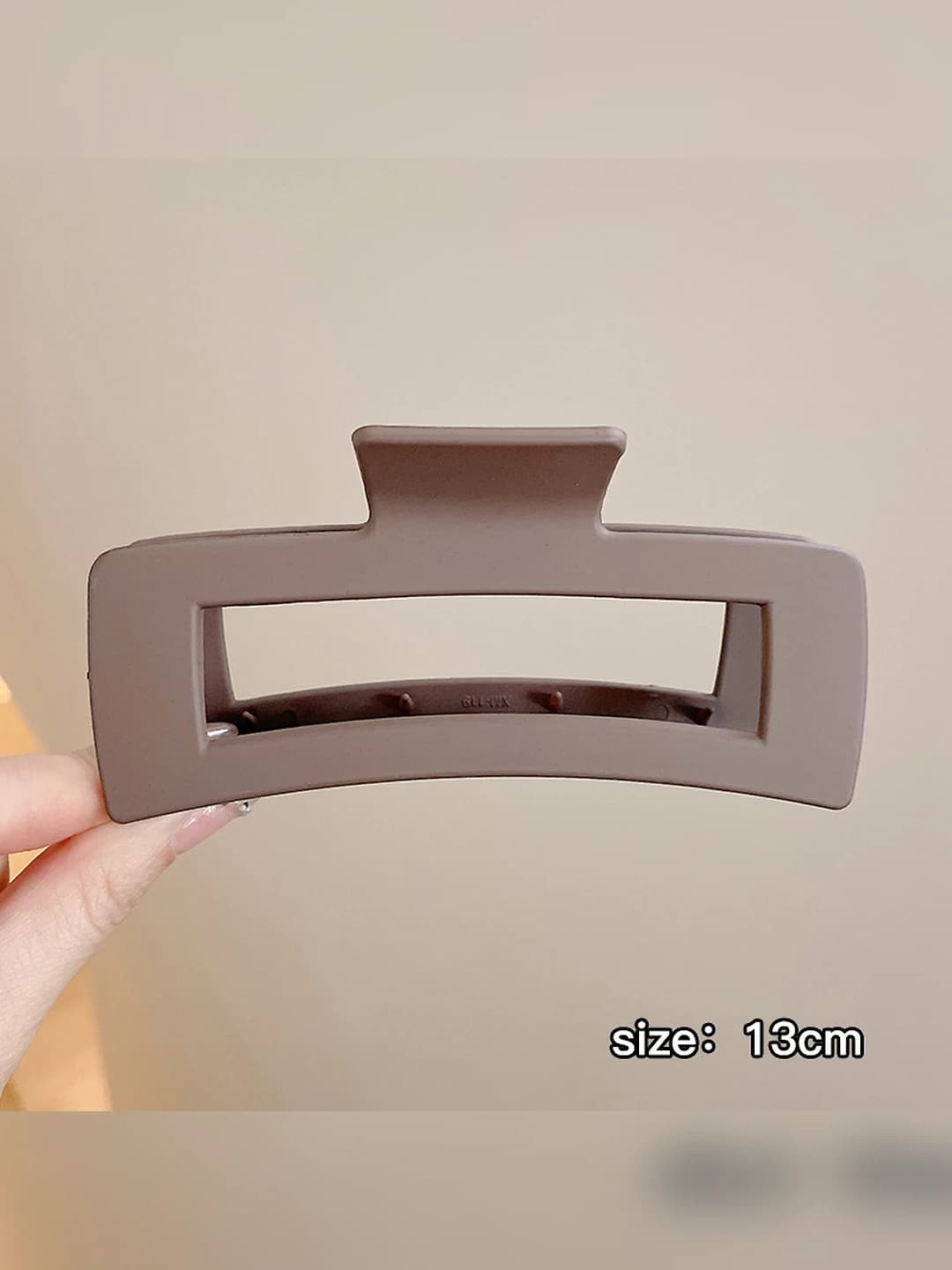 16# Тёмно-кофейный квадратный зажим 13cm