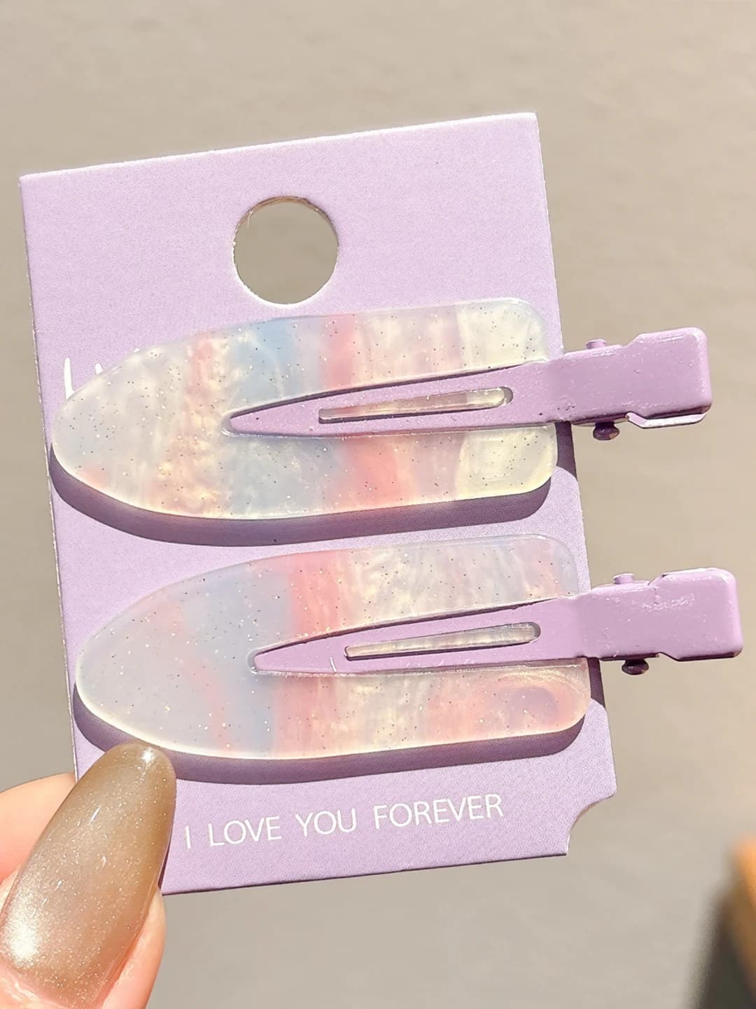 1# Purple 2 pcs - 6.5 cm