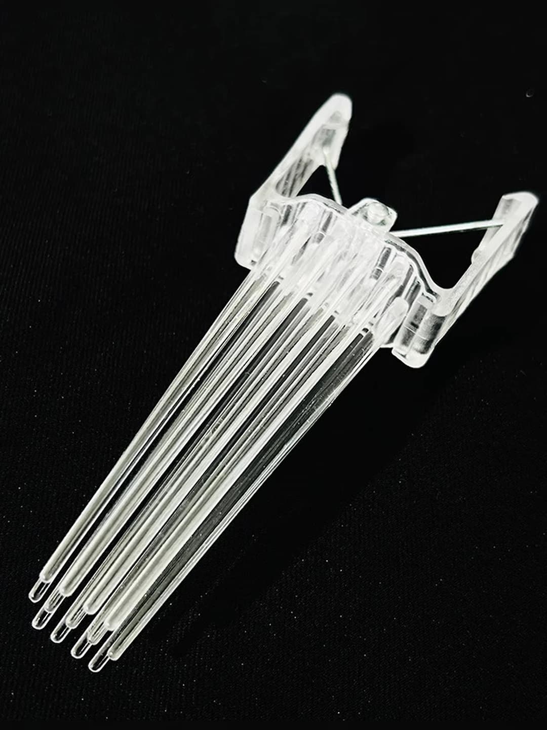 White fluffy clip