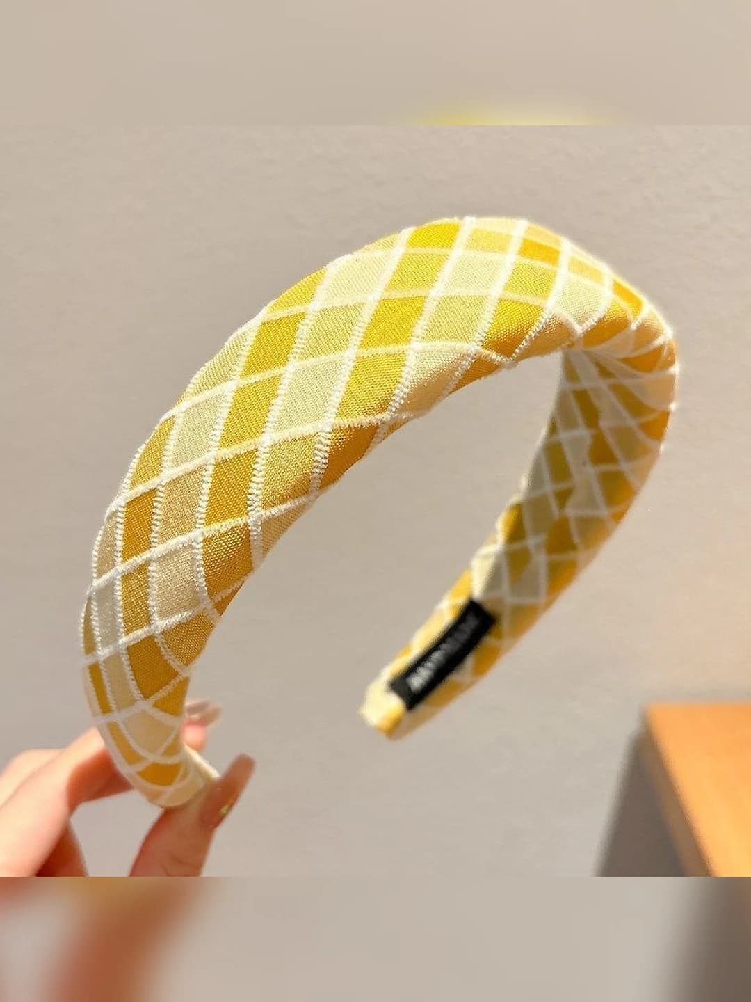 4# Yellow plaid, 3 cm