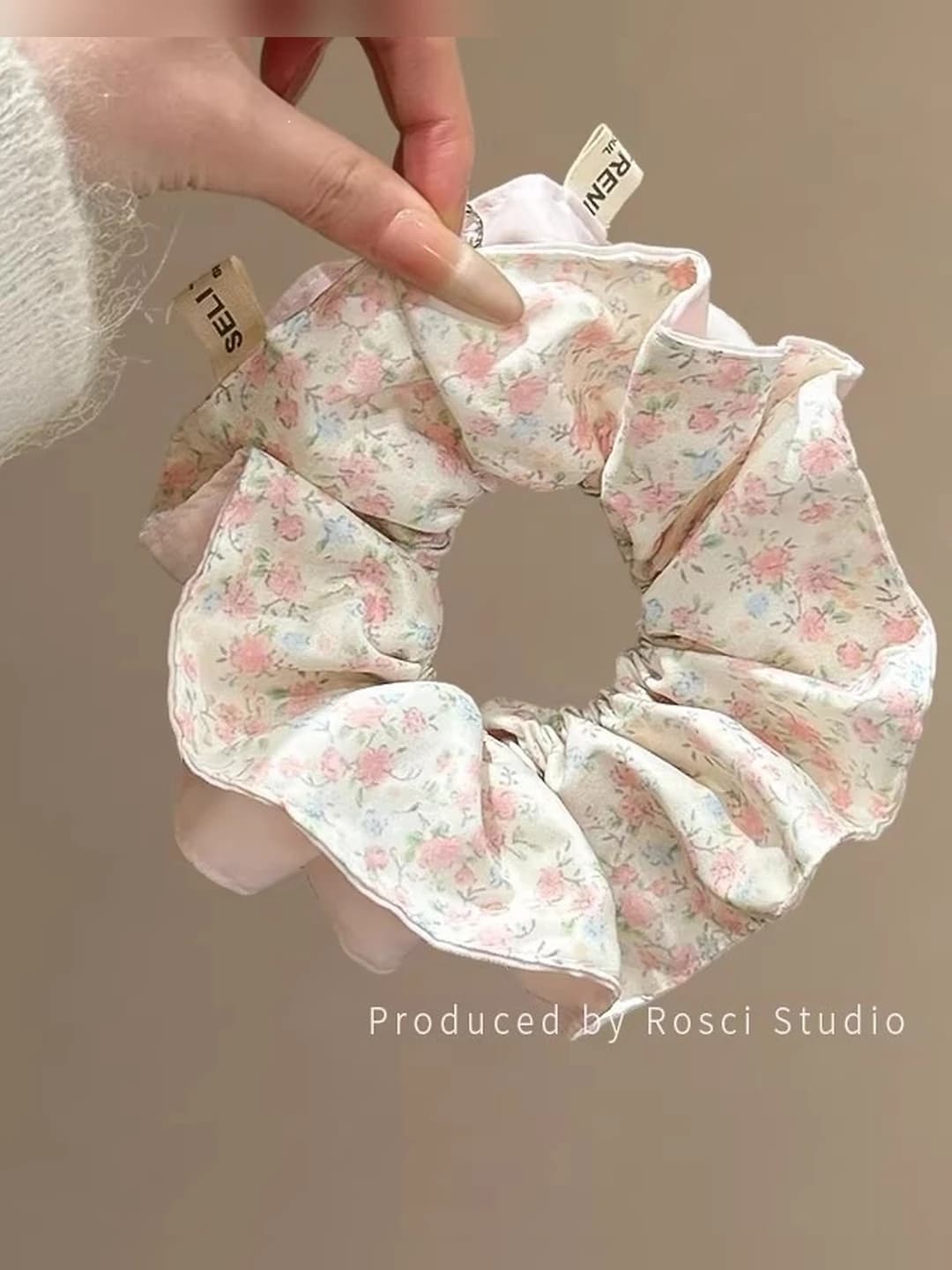 Pink floral double layer