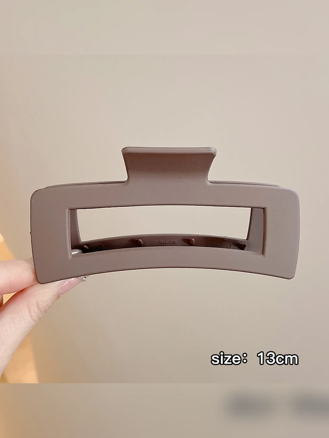 16# Светло-кофейный квадратный зажим 13 см