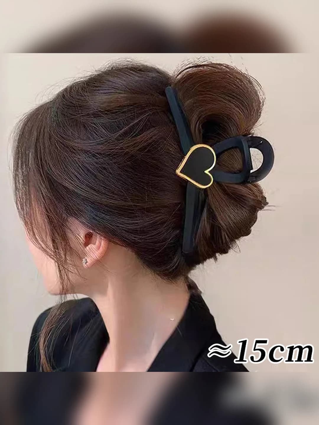 3# Матовый чёрный сердце 15 см