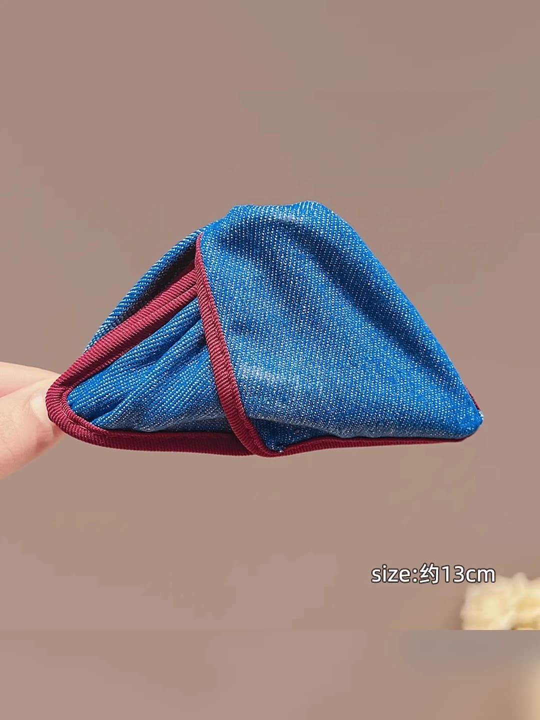 1# [To'q ko'k] Uchburchak qisqich-13cm