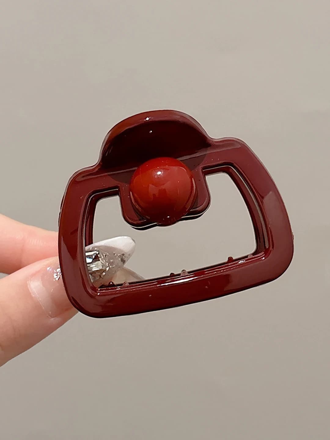 Ангорский красный маленький квадрат 5.5cm