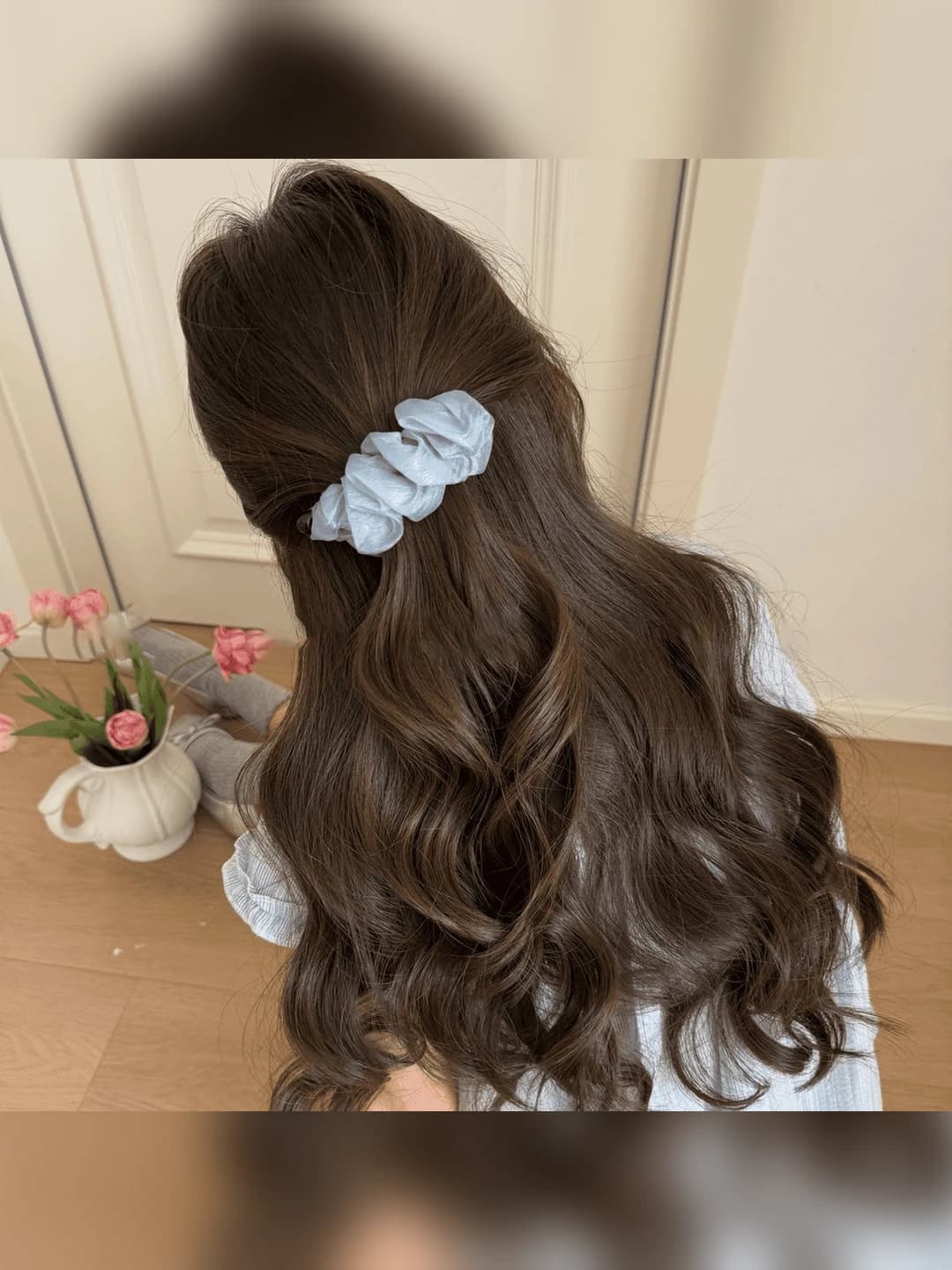 8#Light blue small bottom clip 10 cm