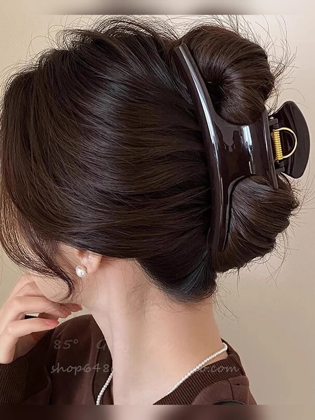 Women's hair clips and combs 15 cm, 2026, simple, premium, back-of-head shark clip