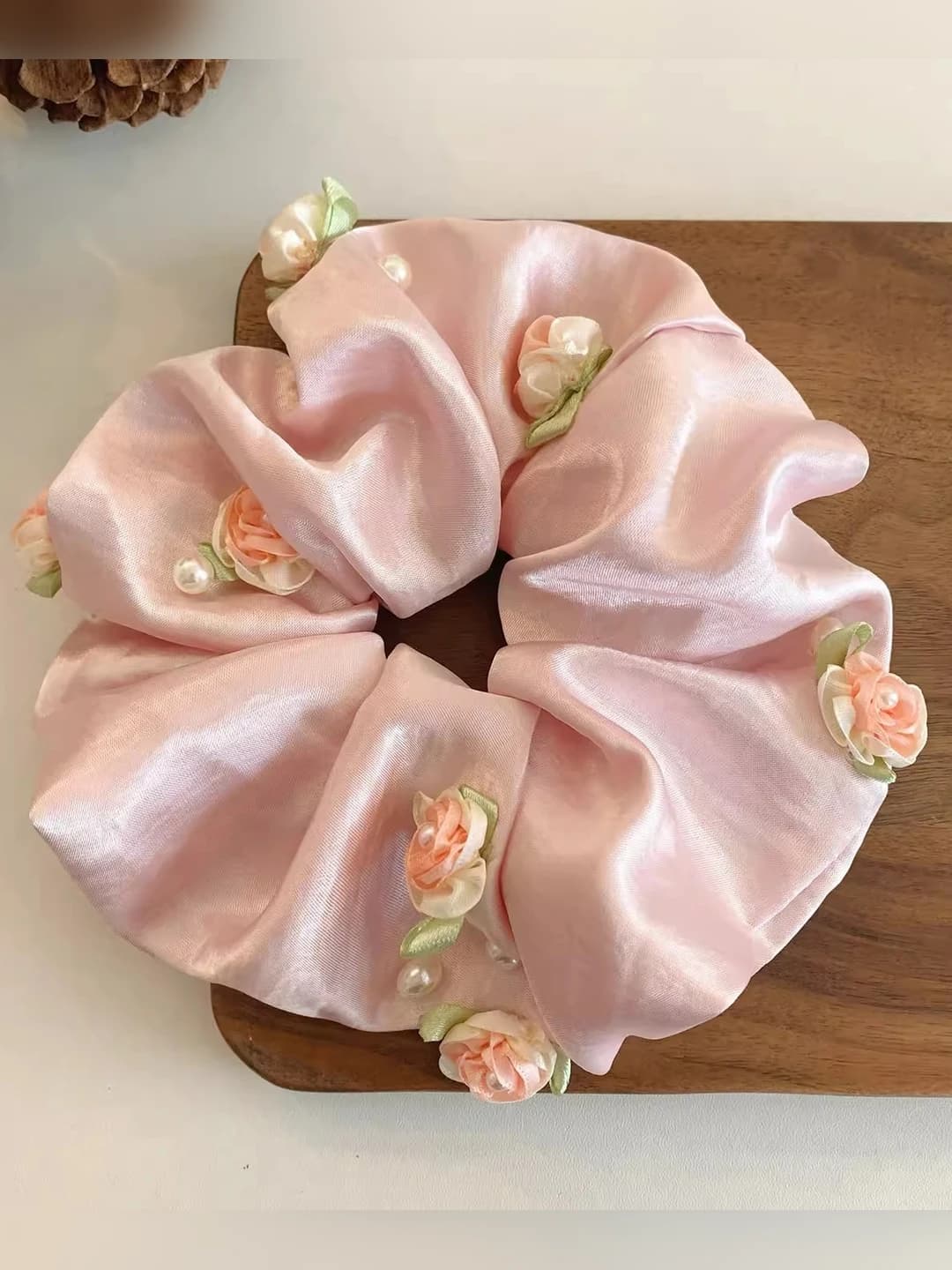 3# Pink, large scrunchie
