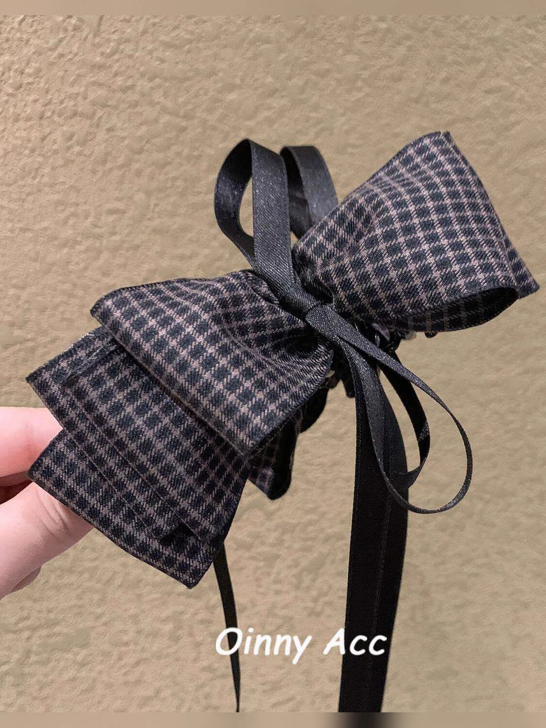 1# Black plaid, 13 cm