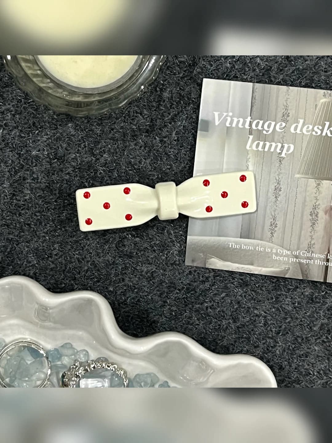 Square Polka Dot - White