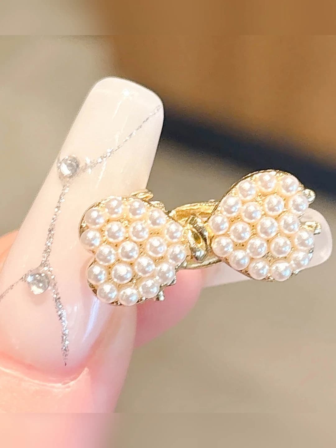 Silver pearl, 1 pc, 2 cm