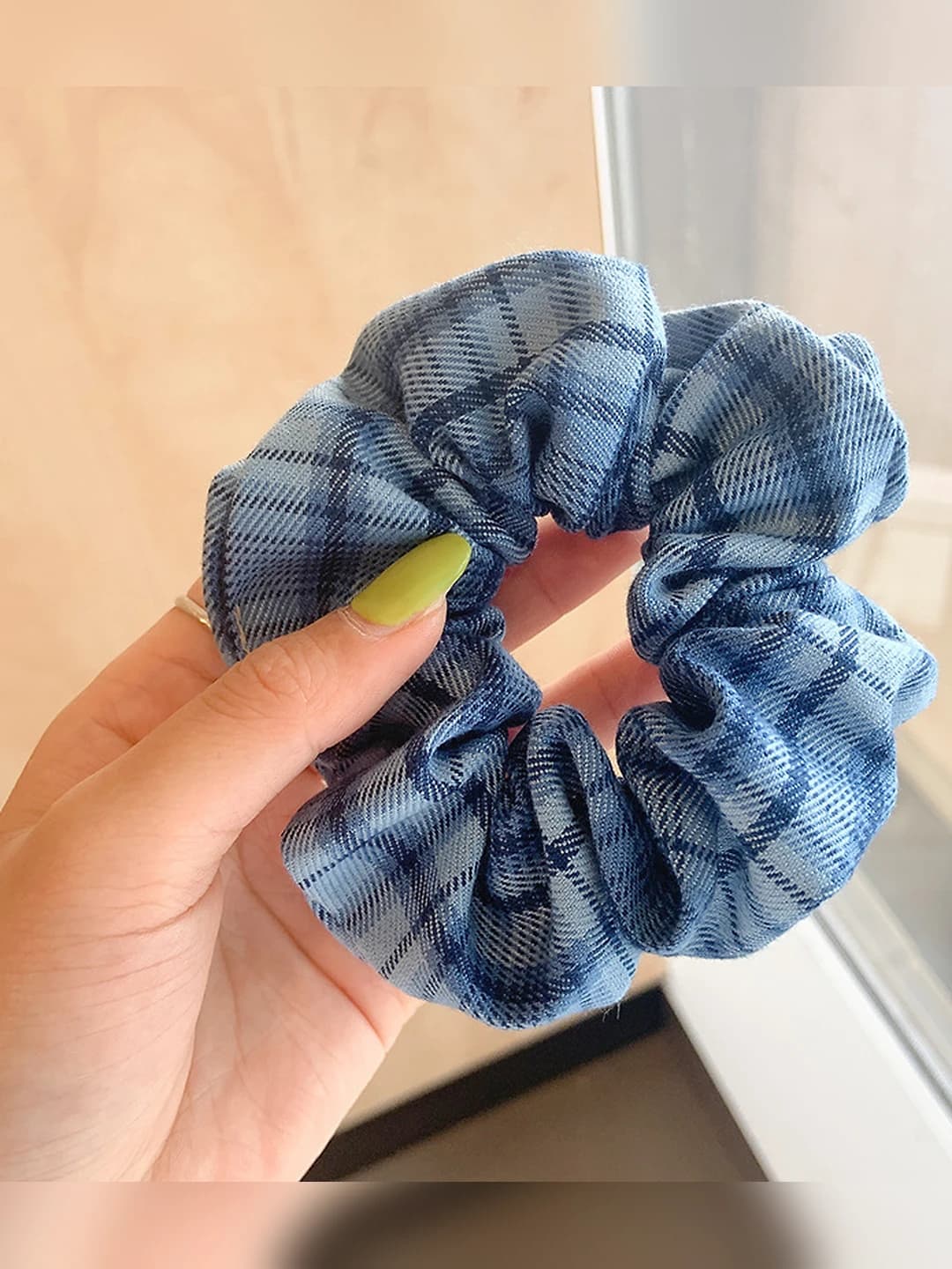 3# Champagne blue plaid