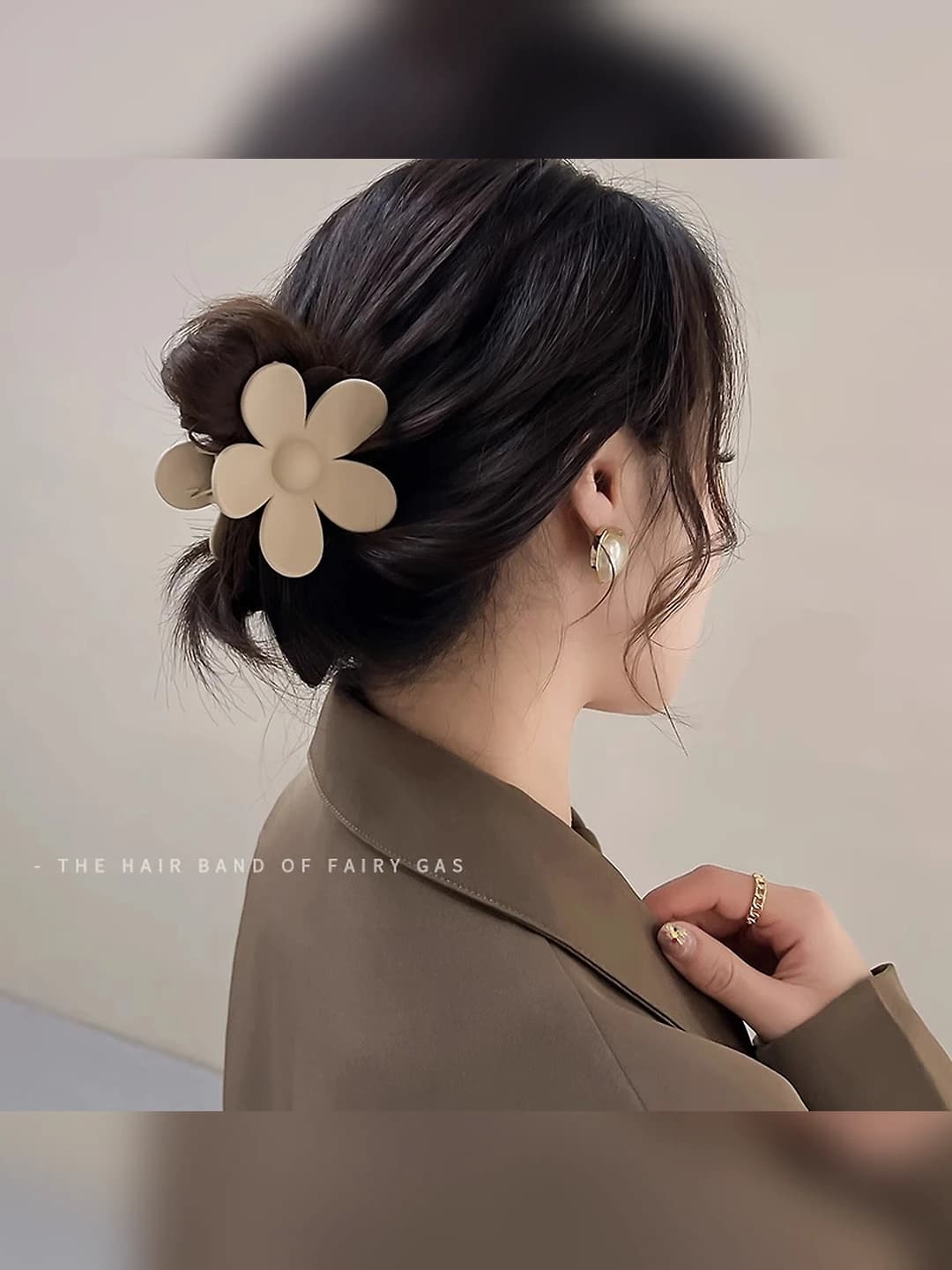 4# Beige-Flower 8cm