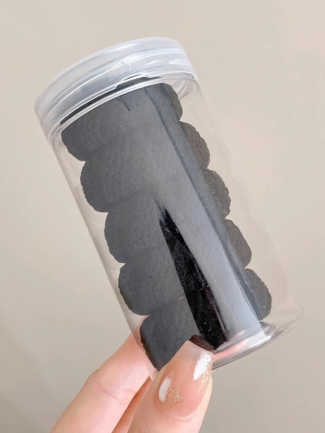 8# Black diagonal 5 pcs in jar