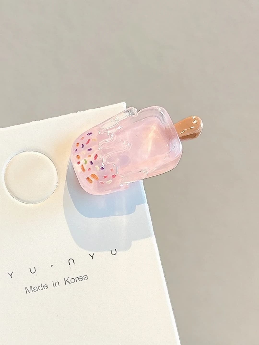 1# Мороженое, розовый, 3cm