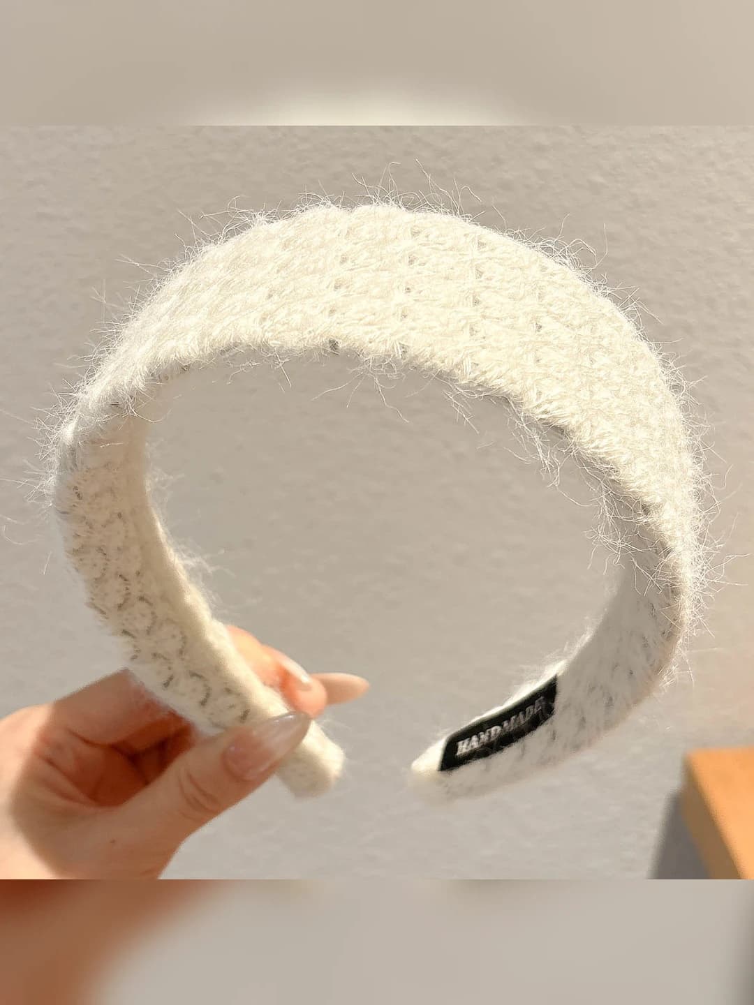 1# Off-white wide headband - width ~4.3cm