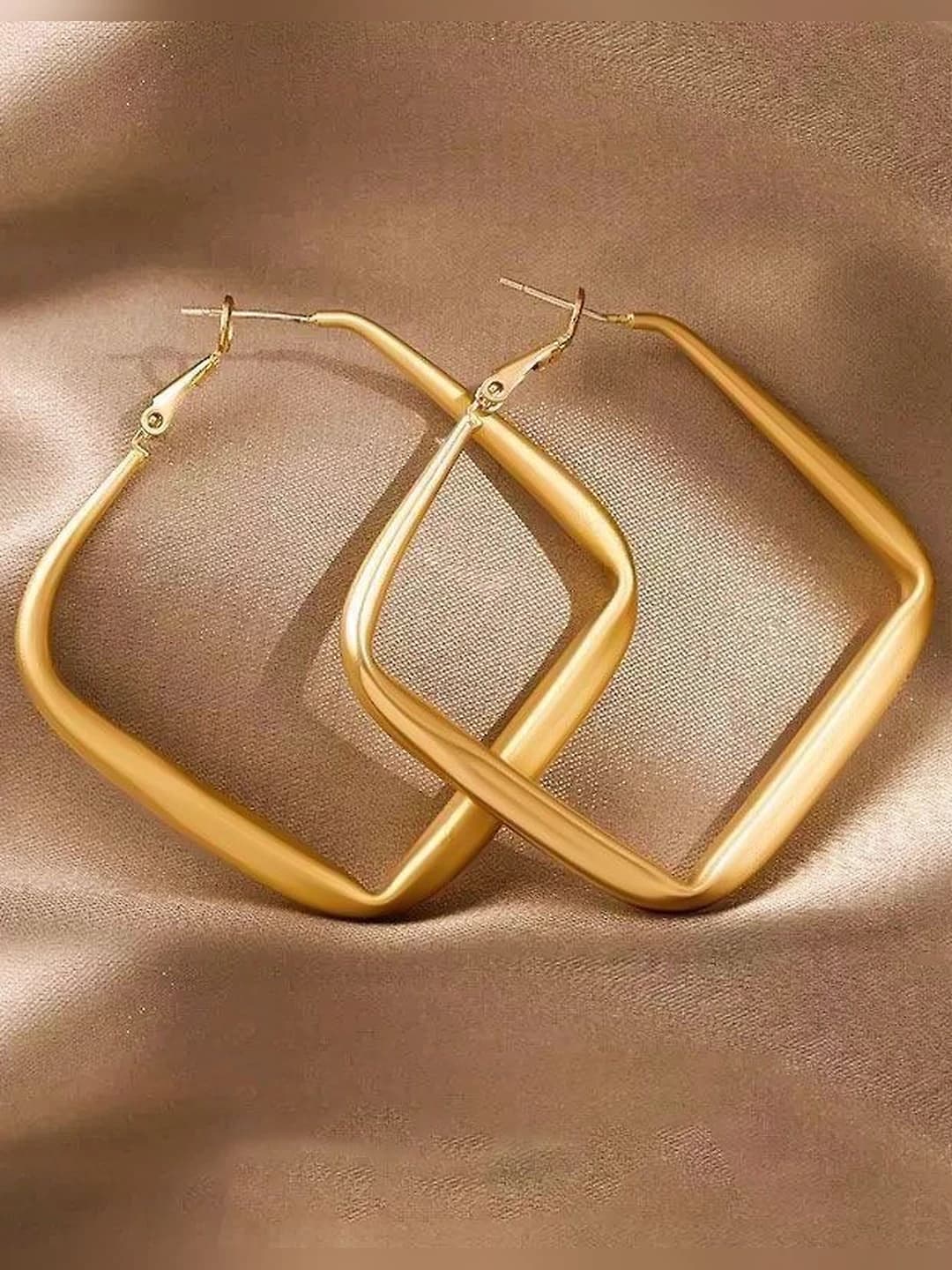 5# gold square hoop