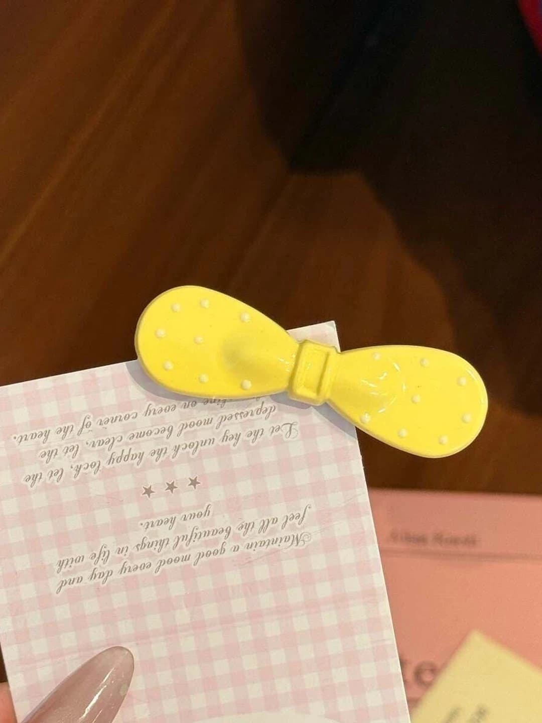 4# Macaron bow - Yellow