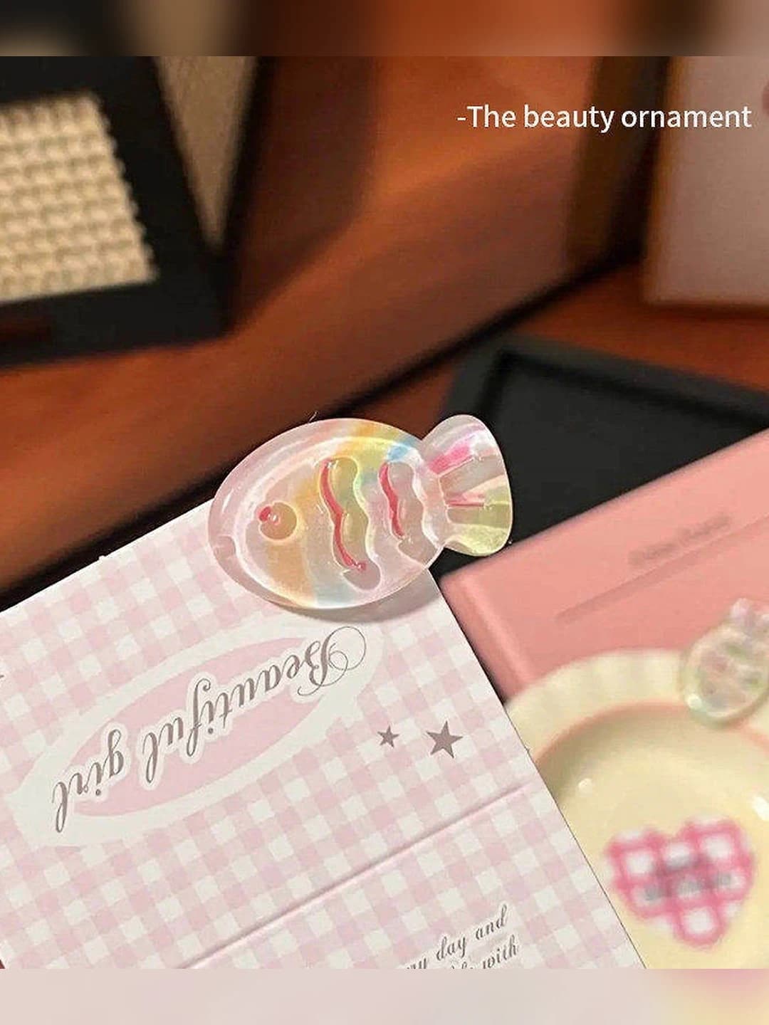 1# Желе macaron рыба зажим 3.2cm