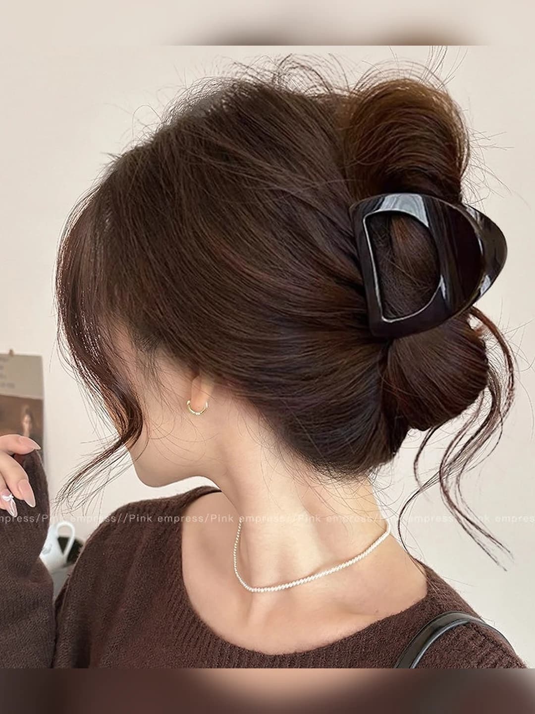 5# Glossy chocolate brown, 6 cm