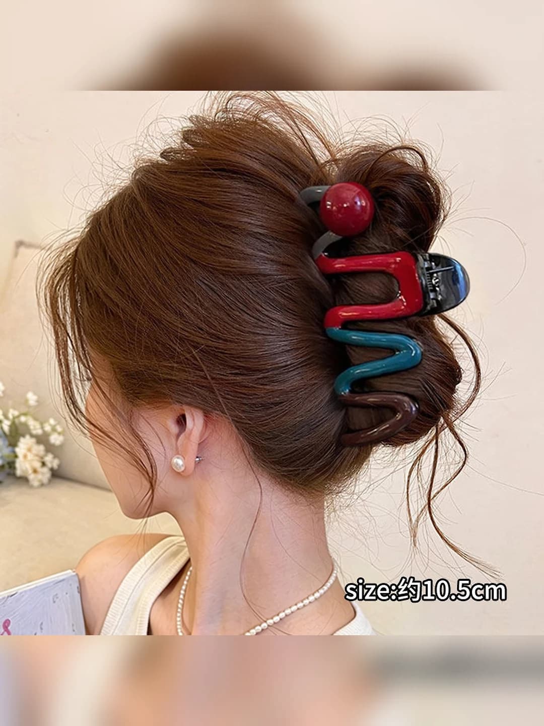 14# Красный жемчуг контрастный зажим 11cm