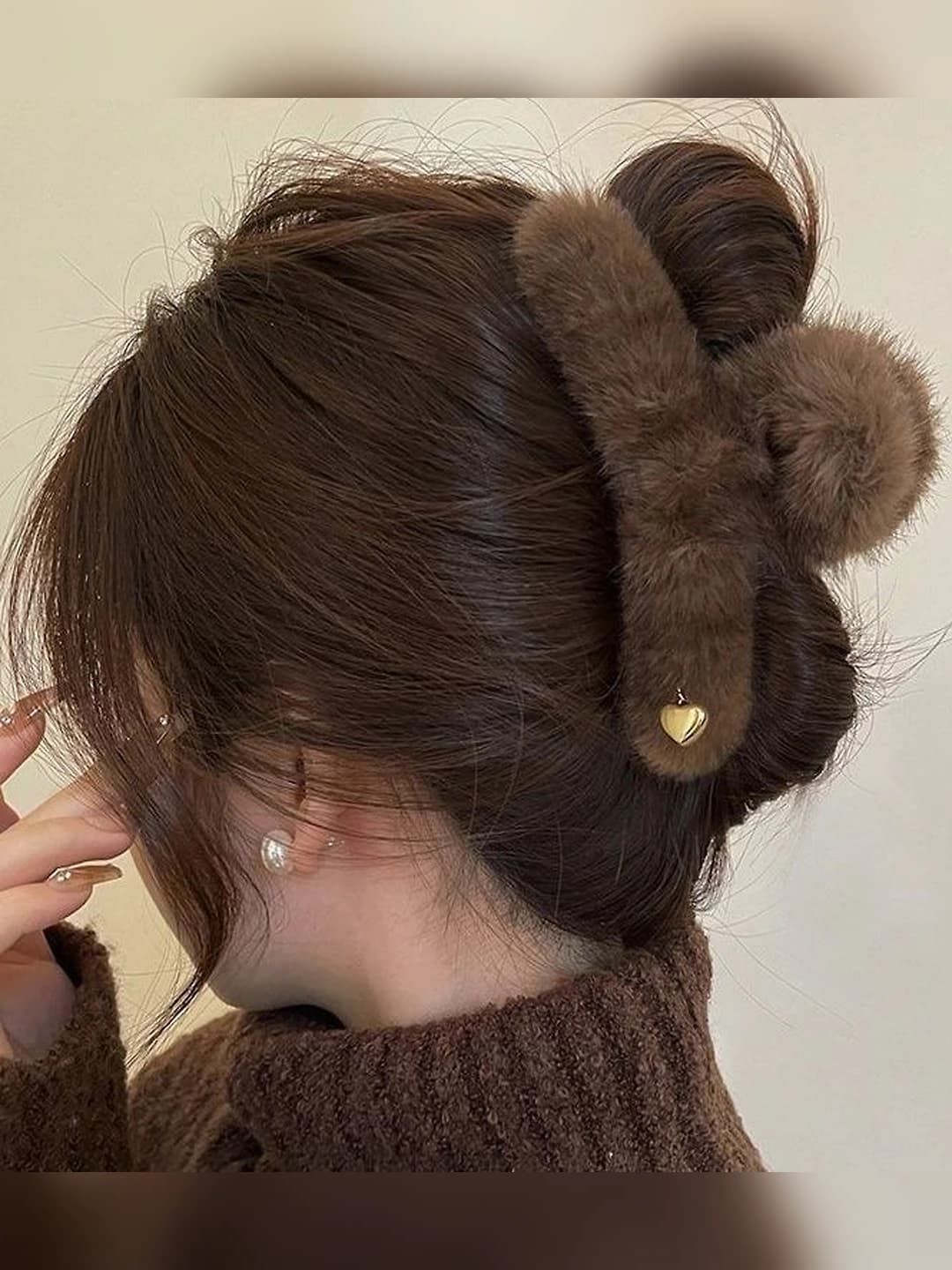 2# Dark coffee fur 13 cm