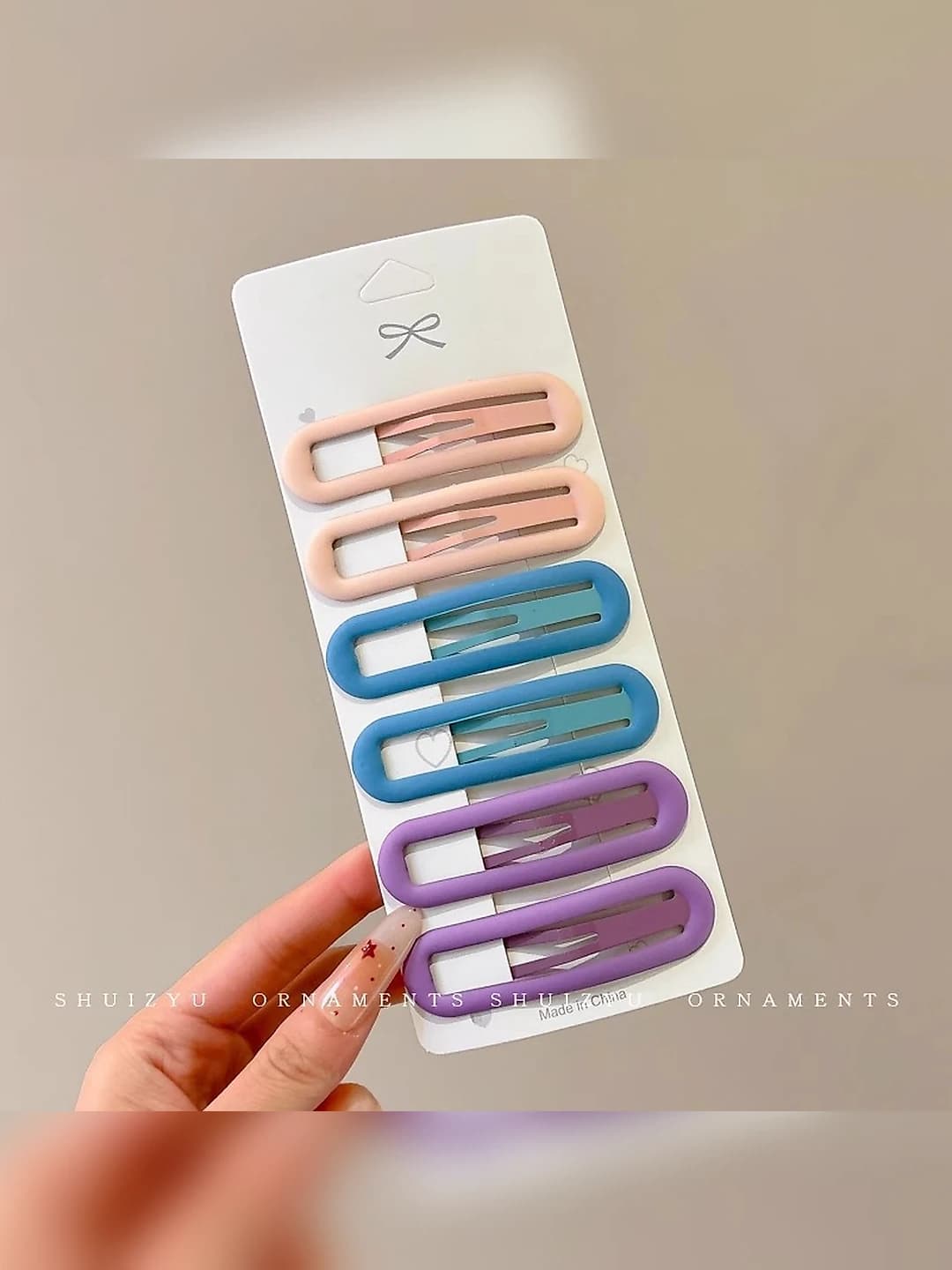 Blue+orange+purple hair clip, 1.32-6 pcs
