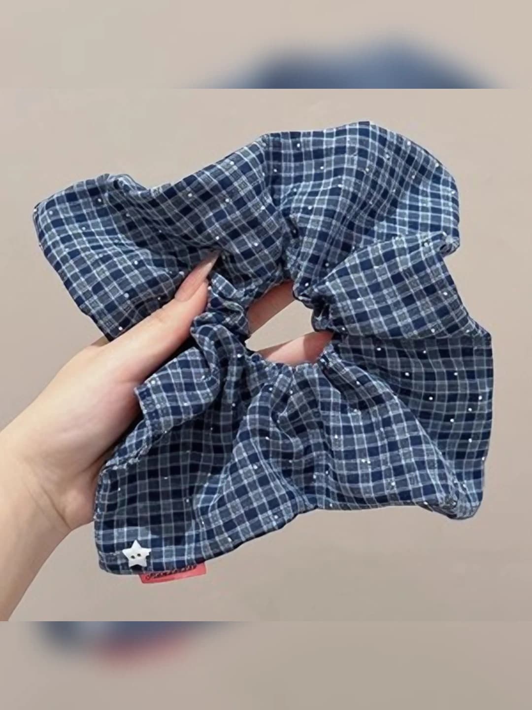 Blue star plaid 22 cm