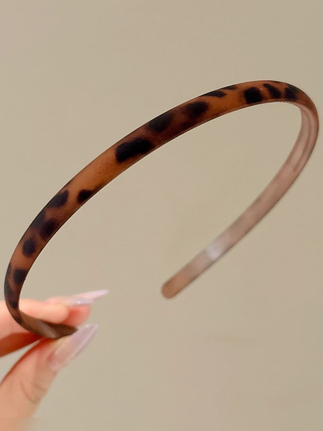 2# Leopard hair tie - 0.8 cm