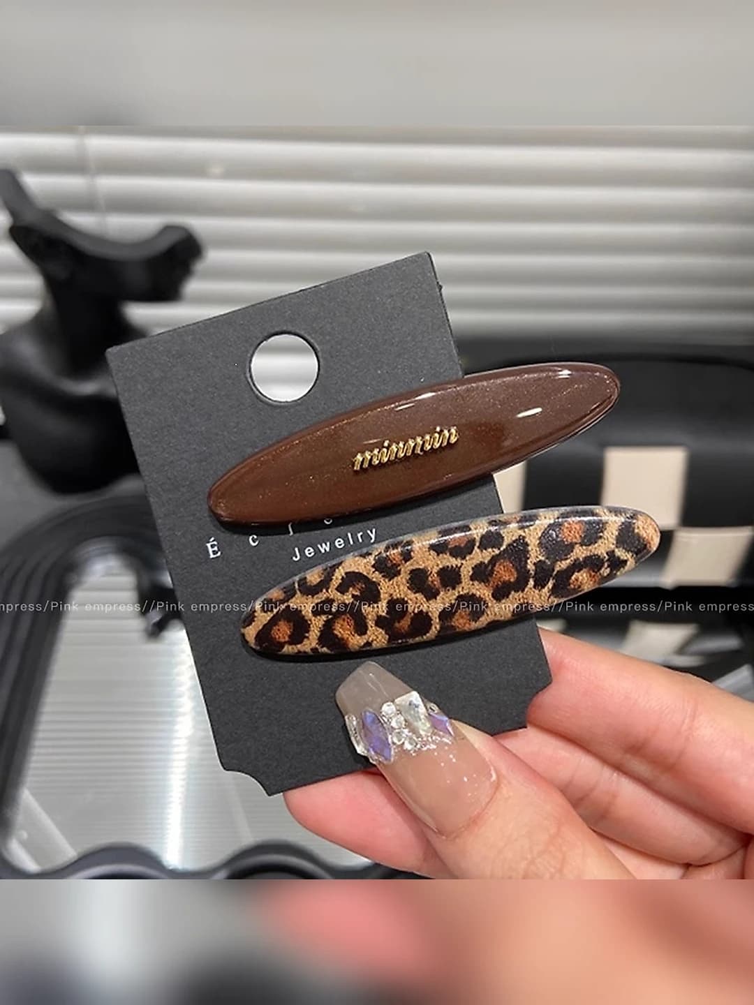 1# Harflar+Leopard - 4cm qisqich, 7cm aksessuar