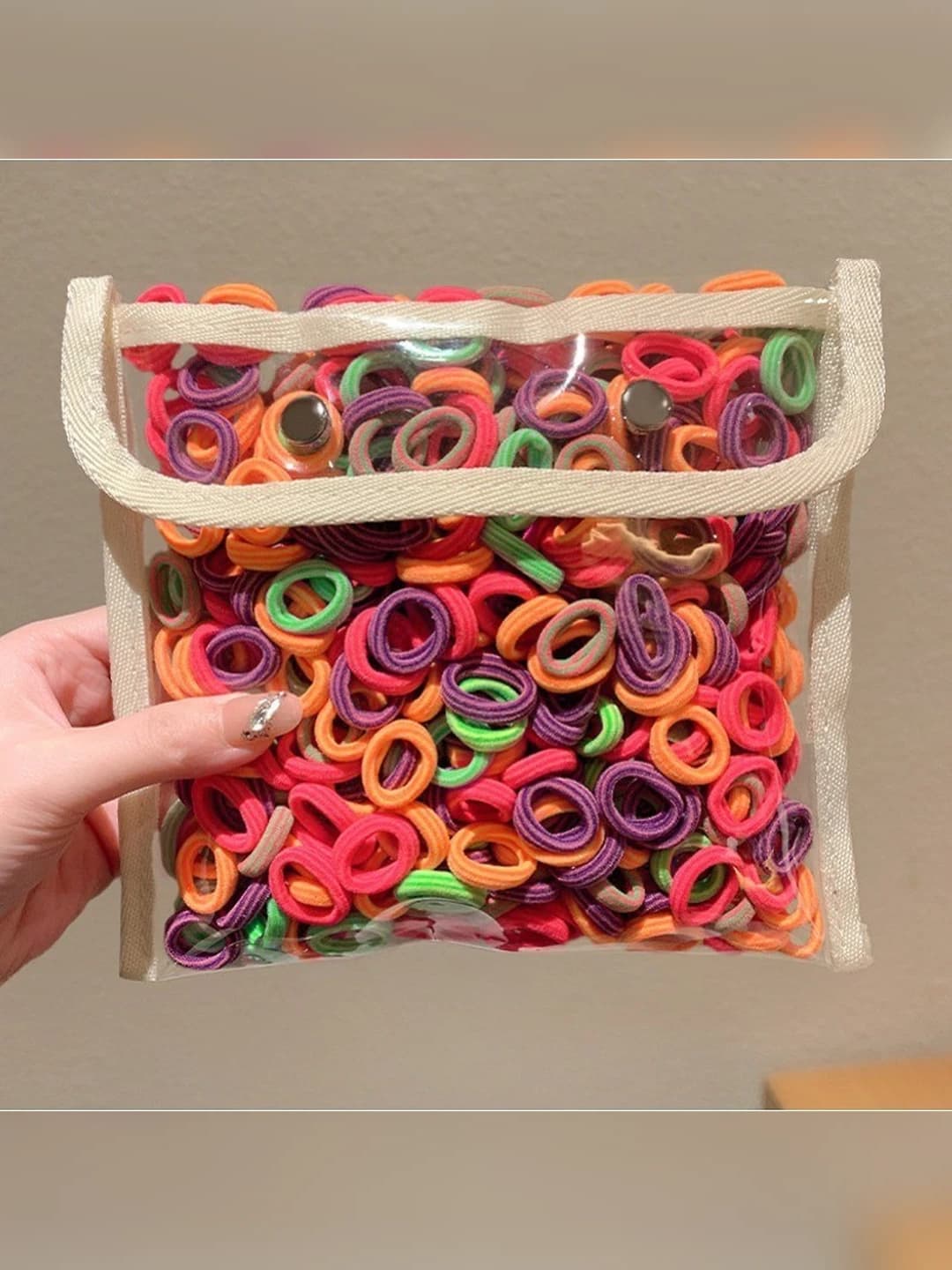 16# Multicolour striped 100 pcs - diameter 2 cm