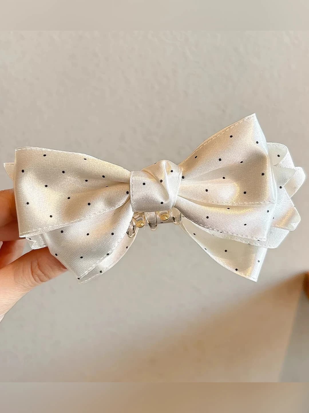 3# Sweet girl banana clip 13 cm - White