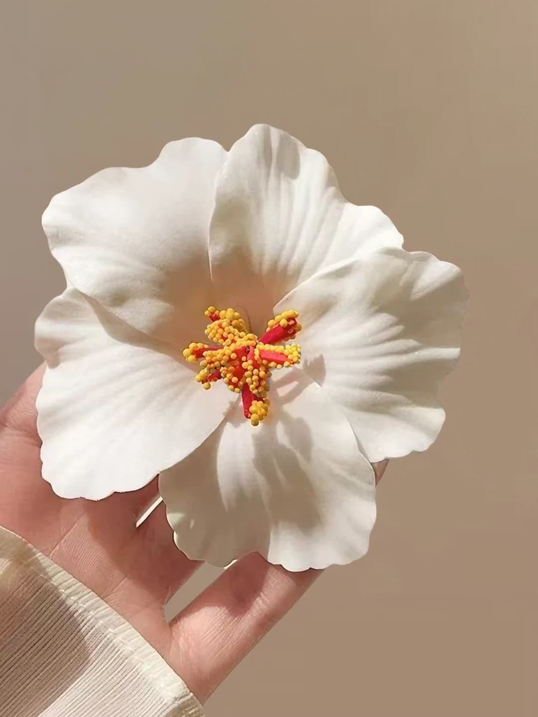 3# Белый зажим плумерия ~9.5 см
