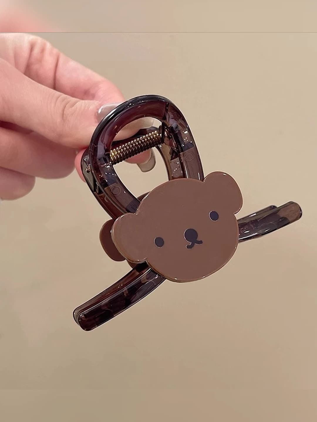 Чайно-коричневый, средний мишка клипс, 8 см